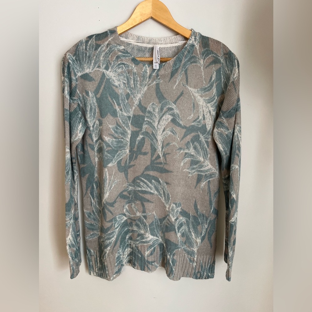 RVCA Leaf Pattern Sweater - Gray and
